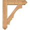 Ekena Millwork Balboa Arts and Crafts Smooth Bracket w/ Offset Brace, Western Red Cedar, 7 1/2"W x 30"D x 36"H BKT0806X30X36BOA03SWR - alternate 3
